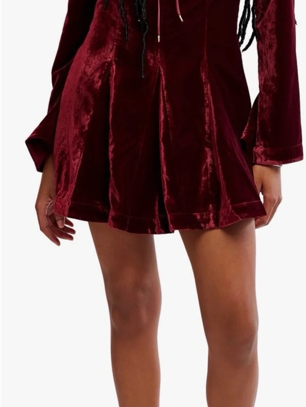 Free People Velvet Lace-Up mini velvet dress, NWT see listing - Picture 7 of 16